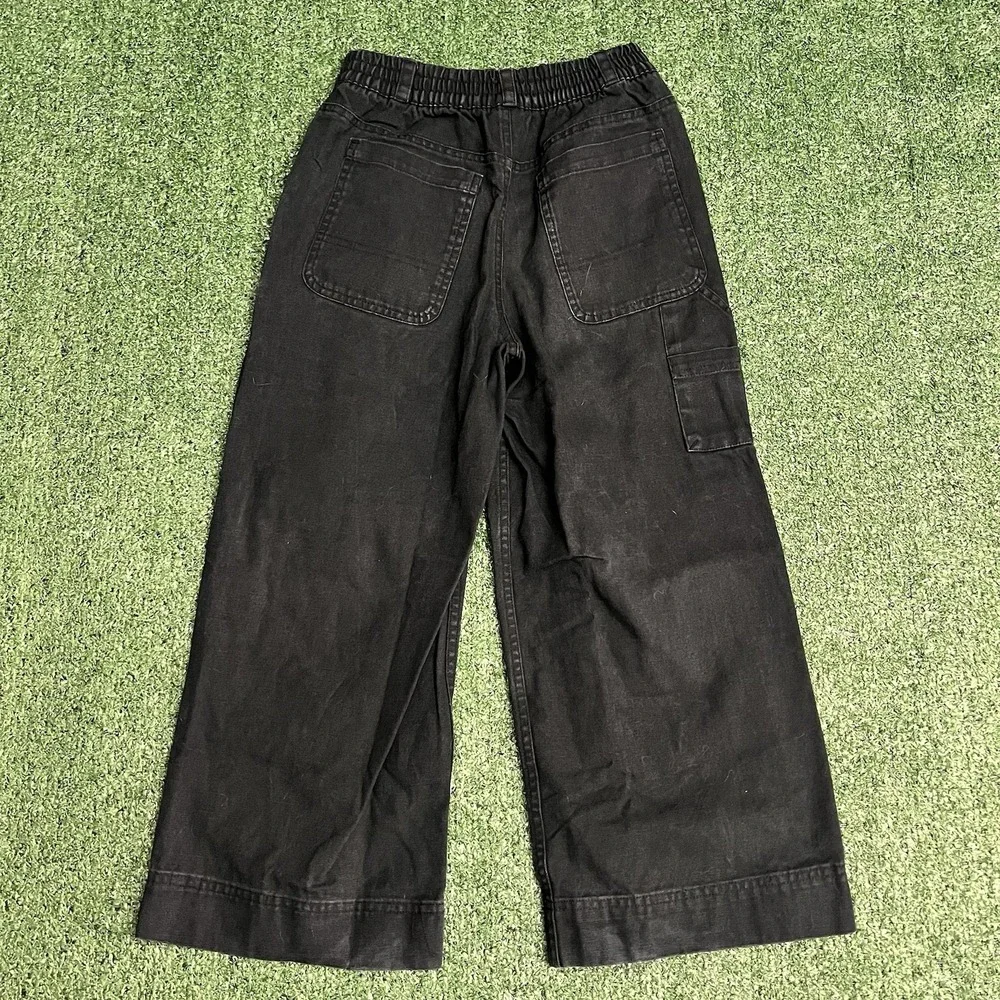 Youth Big Kids Nike Sportswear Black Canvas Double Knee Carpenter Pants Sz M
